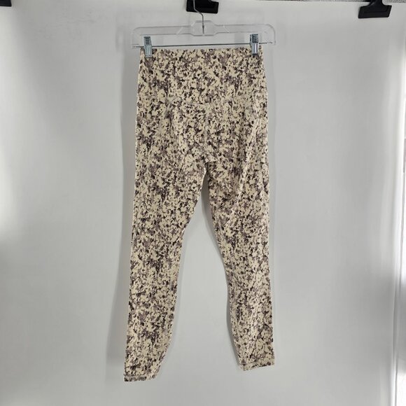 Varley Women's High-Rise Leggings with Side Pockets Crema Fractured Flower Small - Picture 4 of 7